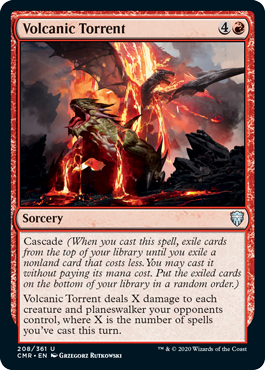 [208]【EN】【FOIL】火山の奔流/Volcanic Torrent【CMR】[U][赤]
