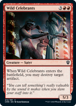 [212]【EN】【FOIL】野蛮な祝賀者/Wild Celebrants【CMR】[C][赤]