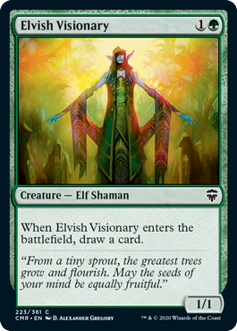 [223]【EN】【FOIL】エルフの幻想家/Elvish Visionary【CMR】[C][緑]