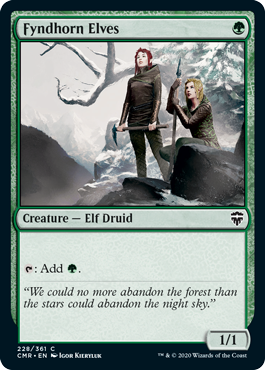 [228]【EN】【FOIL】フィンドホーンのエルフ/Fyndhorn Elves【CMR】[C][緑]