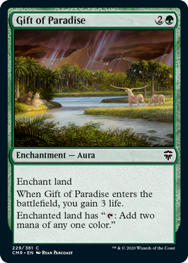 [229]【EN】【FOIL】楽園の贈り物/Gift of Paradise【CMR】[C][緑]