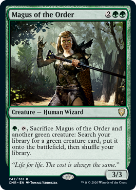 [242]【EN】【FOIL】秩序の大魔術師/Magus of the Order【CMR】[R][緑]