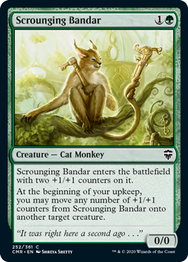 [252]【EN】【FOIL】たかり猫猿/Scrounging Bandar【CMR】[C][緑]