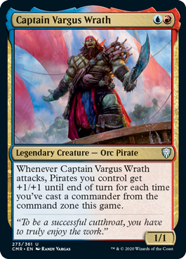 [273]【EN】【FOIL】憤怒船長バーガス/Captain Vargus Wrath【CMR】[U][多色]