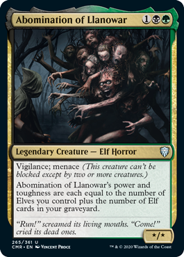 [265]【EN】【FOIL】ラノワールの異形/Abomination of Llanowar【CMR】[U][多色]