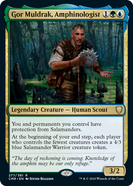 [277]【EN】【FOIL】アンフィン学者、ゴー・ムルドラク/Gor Muldrak, Amphinologist【CMR】[R][多色]