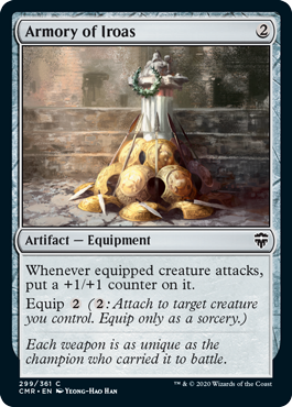 [299]【EN】【FOIL】イロアスの武器庫/Armory of Iroas【CMR】[C][茶]