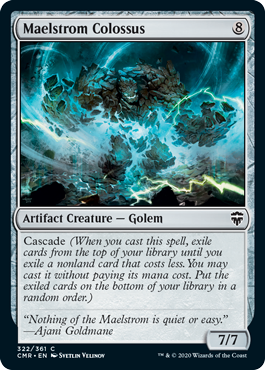 [322]【EN】【FOIL】大渦の巨人/Maelstrom Colossus【CMR】[C][茶]