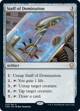[343]【EN】【FOIL】威圧の杖/Staff of Domination【CMR】[R][茶]