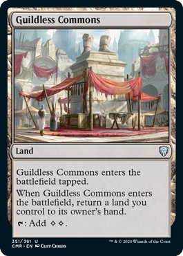 [351]【EN】【FOIL】ギルド無しの公共地/Guildless Commons【CMR】[U][土地]