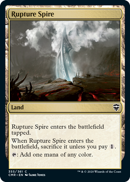 [355]【EN】【FOIL】断ち割る尖塔/Rupture Spire【CMR】[C][土地]