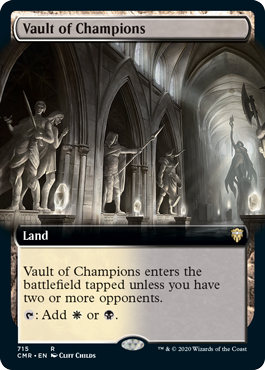 [715]【EN】■拡張アート■勝者の大霊堂/Vault of Champions【CMR】[R][土地]