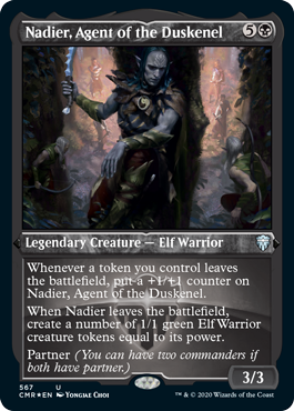 [567]【EN】【エッチングFOIL】ダスキネルの工作員、ネイディア/Nadier, Agent of the Duskenel【CMR】[U][黒]