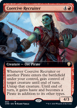 [662]【EN】【FOIL】■拡張アート■強制的な勧誘者/Coercive Recruiter【CMR】[R][赤]