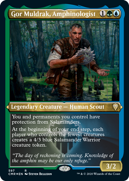 [597]【EN】【エッチングFOIL】アンフィン学者、ゴー・ムルドラク/Gor Muldrak, Amphinologist【CMR】[R][多色]