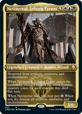 [607]【EN】【エッチングFOIL】アーボーグの暴君、ネビニラル/Nevinyrral, Urborg Tyrant【CMR】[R][多色]