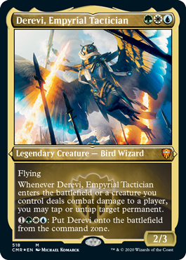[518]【EN】【エッチングFOIL】浄火の戦術家、デリーヴィー/Derevi, Empyrial Tactician【CMR】[M][多色]