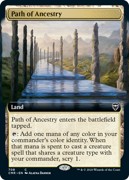 [708]【EN】【FOIL】■拡張アート■祖先の道/Path of Ancestry【CMR】[C][土地]