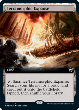 [712]【EN】【FOIL】■拡張アート■広漠なる変幻地/Terramorphic Expanse【CMR】[C][土地]