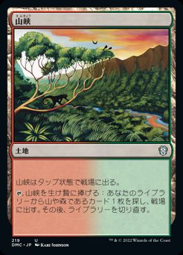 [219]【JP】山峡/Mountain Valley【DMC】[U][土地]