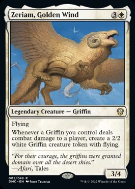 [005]【EN】黄金の風、ゼリアム/Zeriam, Golden Wind【DMC】[R][白]