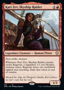 [123]【EN】航空船を強襲する者、カーリ・ゼヴ/Kari Zev, Skyship Raider【DMC】[R][赤]