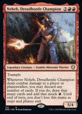[125]【EN】戦慄衆の勇者、ネヘブ/Neheb, Dreadhorde Champion【DMC】[R][赤]