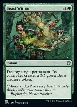 [129]【EN】内にいる獣/Beast Within【DMC】[U][緑]