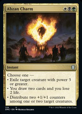 [138]【EN】アブザンの魔除け/Abzan Charm【DMC】[U][多色]