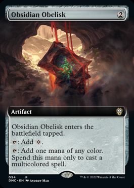 [094]【EN】■拡張アート■黒曜石のオベリスク/Obsidian Obelisk【DMC】[R][茶]