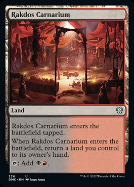 [226]【EN】ラクドスの肉儀場/Rakdos Carnarium【DMC】[U][土地]