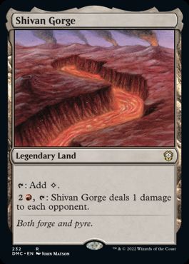 [232]【EN】シヴの地溝/Shivan Gorge【DMC】[R][土地]