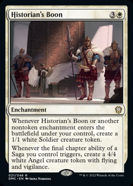 [021]【EN】【FOIL】歴史家の加護/Historian's Boon【DMC】[R][白]