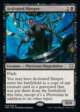 [024]【EN】【FOIL】目覚めた潜伏工作員/Activated Sleeper【DMC】[R][黒]