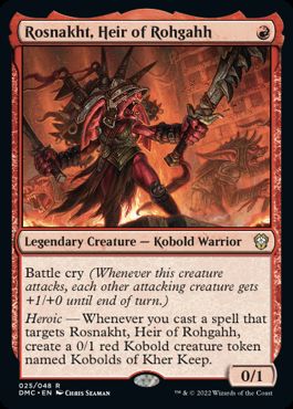[025]【EN】【FOIL】ロフガフフを継ぐ者、ロズナクフト/Rosnakht, Heir of Rohgahh【DMC】[R][赤]