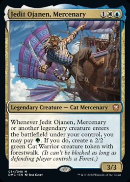 [034]【EN】【FOIL】傭兵、ジェディット・オジャネン/Jedit Ojanen, Mercenary【DMC】[M][多色]