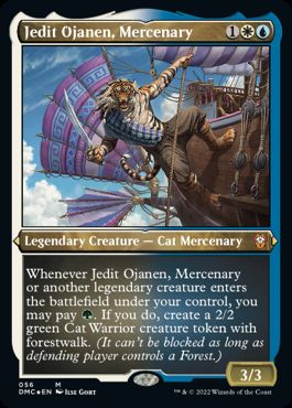 [056]【EN】【エッチングFOIL】傭兵、ジェディット・オジャネン/Jedit Ojanen, Mercenary【DMC】[M][多色]