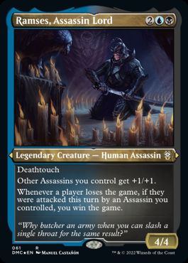 [061]【EN】【エッチングFOIL】暗殺卿、ラムセス/Ramses, Assassin Lord【DMC】[R][多色]