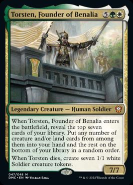 [047]【EN】【FOIL】ベナリアの建国者、トルステン/Torsten, Founder of Benalia【DMC】[M][多色]