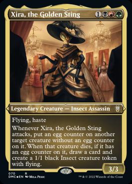 [070]【EN】【エッチングFOIL】黄金の一刺し、ジラ/Xira, the Golden Sting【DMC】[R][多色]