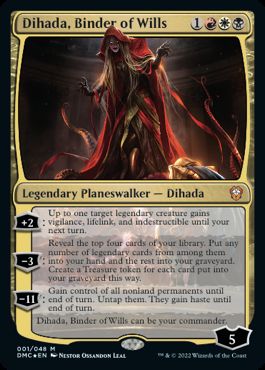 [001]【EN】【FOIL】意志を縛る者、ディハーダ/Dihada, Binder of Wills【DMC】[M][多色]
