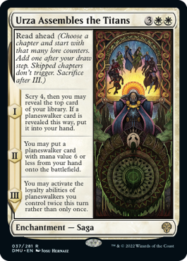 [037]【EN】ウルザ、タイタンズを組織する/Urza Assembles the Titans【DMU】[R][白]