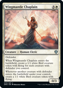 [039]【EN】翼套の司祭/Wingmantle Chaplain【DMU】[U][白]