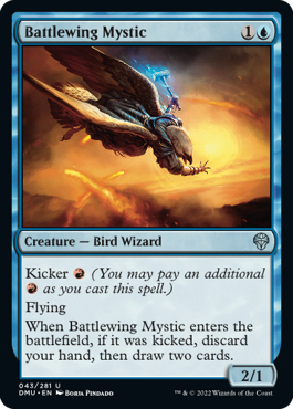 [043]【EN】戦羽の神秘家/Battlewing Mystic【DMU】[U][青]
