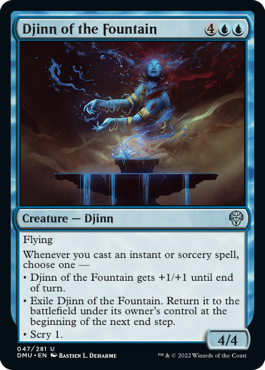 [047]【EN】泉のジン/Djinn of the Fountain【DMU】[U][青]