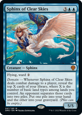 [067]【EN】晴天のスフィンクス/Sphinx of Clear Skies【DMU】[M][青]