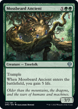 [173]【EN】古き苔髭/Mossbeard Ancient【DMU】[U][緑]