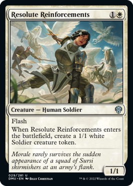 [029]【EN】【FOIL】毅然たる援軍/Resolute Reinforcements【DMU】[U][白]
