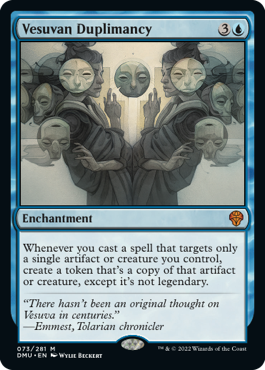 [073]【EN】【FOIL】ヴェズーヴァの複製術/Vesuvan Duplimancy【DMU】[M][青]