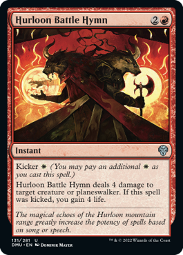 [131]【EN】【FOIL】ハールーンの戦賛歌/Hurloon Battle Hymn【DMU】[U][赤]